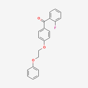 molecular formula C21H17FO3 B1608474 2-Fluoro-4'-(2-phenoxyethoxy)benzophenone CAS No. 216143-97-4