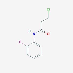 B1608476 3-chloro-N-(2-fluorophenyl)propanamide CAS No. 349097-66-1