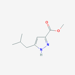 molecular formula C9H14N2O2 B1608481 3-异丁基-1H-吡唑-5-甲酸甲酯 CAS No. 517870-29-0
