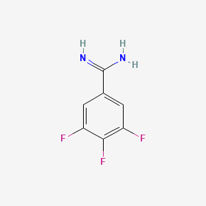 molecular formula C7H5F3N2 B1608484 3,4,5-Trifluoro-benzamidine CAS No. 504404-35-7