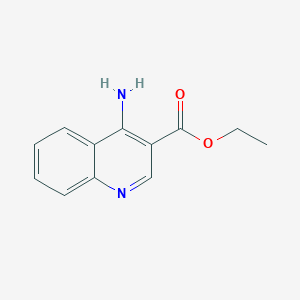 molecular formula C12H12N2O2 B1608491 4-氨基喹啉-3-羧酸乙酯 CAS No. 93074-72-7