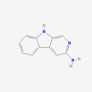 molecular formula C11H9N3 B160850 3-氨基-9H-吡啶并[3,4-b]吲哚 CAS No. 73834-77-2