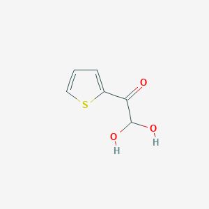 molecular formula C6H6O3S B160852 2,2-二羟基-1-(噻吩-2-基)乙酮 CAS No. 138380-43-5