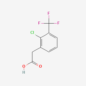 molecular formula C9H6ClF3O2 B1608548 2-氯-3-(三氟甲基)苯乙酸 CAS No. 22902-84-7