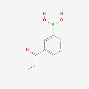 molecular formula C9H11BO3 B1608559 (3-丙酰苯基)硼酸 CAS No. 480438-64-0