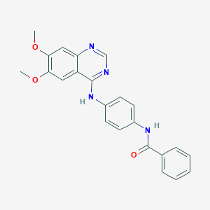 molecular formula C23H20N4O3 B160856 Aurora 激酶抑制剂 II CAS No. 331770-21-9