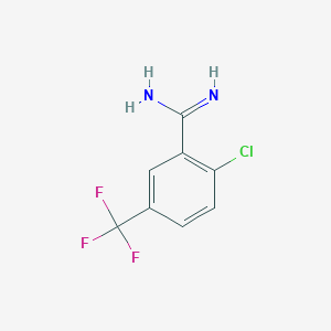 molecular formula C8H6ClF3N2 B1608561 2-氯-5-三氟甲基苯甲酰胺 CAS No. 885963-61-1