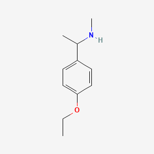 molecular formula C11H17NO B1608611 1-(4-ethoxyphenyl)-N-methylethanamine CAS No. 842955-24-2