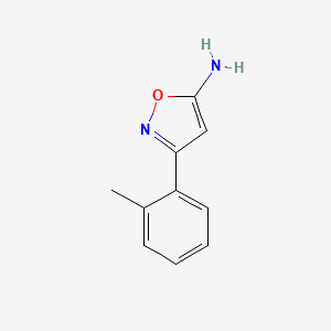molecular formula C10H10N2O B1608627 3-(2-甲基苯基)-1,2-噁唑-5-胺 CAS No. 86685-96-3
