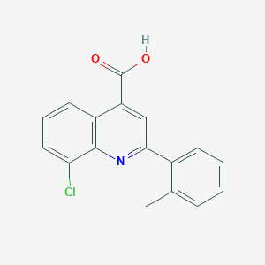 molecular formula C17H12ClNO2 B1608629 8-氯-2-(2-甲基苯基)喹啉-4-羧酸 CAS No. 667437-81-2