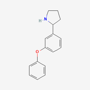 molecular formula C16H17NO B1608630 2-(3-Phenoxyphenyl)pyrrolidine CAS No. 68548-75-4