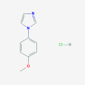 B160865 1-(4-Methoxyphenyl)-1H-imidazolium chloride CAS No. 10058-11-4
