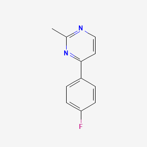 molecular formula C11H9FN2 B1608652 4-(4-氟苯基)-2-甲基嘧啶 CAS No. 85979-51-7