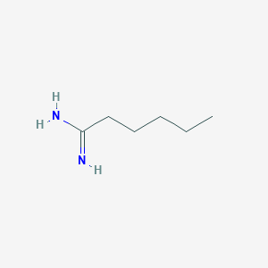 molecular formula C6H14N2 B1608653 Hexanamidine CAS No. 5547-54-6