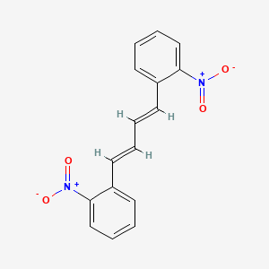 molecular formula C16H12N2O4 B1608656 (1E,3E)-1,4-Bis(2-nitrophenyl)buta-1,3-diene CAS No. 87259-89-0