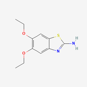 molecular formula C11H14N2O2S B1608668 5,6-Diethoxy-1,3-benzothiazol-2-amine CAS No. 50850-95-8