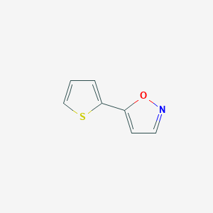 molecular formula C7H5NOS B160867 5-(2-噻吩基)异恶唑 CAS No. 138716-44-6