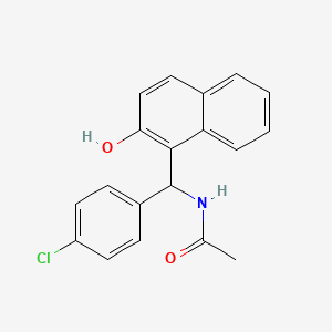 molecular formula C19H16ClNO2 B1608675 N-[(4-Chlorophenyl)-(2-hydroxynaphthalen-1-yl)-methyl]-acetamide CAS No. 332174-65-9