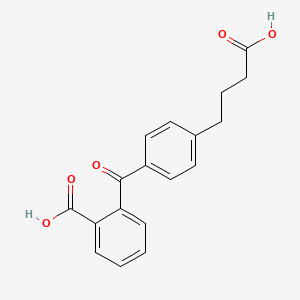 molecular formula C18H16O5 B1608680 4-[4-(2-Carboxybenzoyl)phenyl]butyric acid CAS No. 80866-86-0