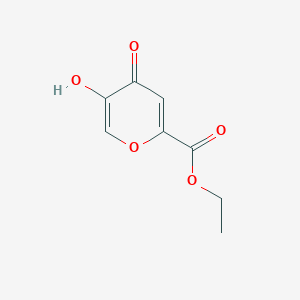 molecular formula C8H8O5 B1608681 5-Hydroxy-4-oxo-4H-pyran-2-carboxylic acid ethyl ester CAS No. 50671-51-7