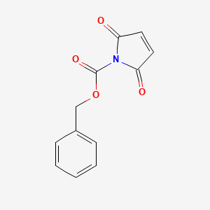 molecular formula C12H9NO4 B1608709 Benzyl 2,5-dihydro-2,5-dioxo-1H-pyrrole-1-carboxylate CAS No. 55750-51-1
