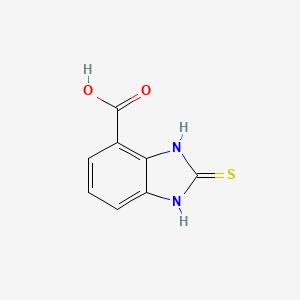 molecular formula C8H6N2O2S B1608714 2-Thioxo-2,3-dihydro-1H-benzo[d]imidazole-4-carboxylic acid CAS No. 731742-58-8