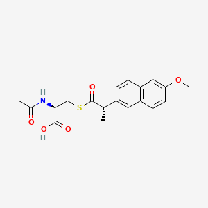 molecular formula C19H21NO5S B1608717 Cinaproxen CAS No. 89163-44-0