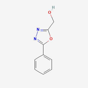 molecular formula C9H8N2O2 B1608718 (5-苯基-1,3,4-噁二唑-2-基)甲醇 CAS No. 54014-02-7
