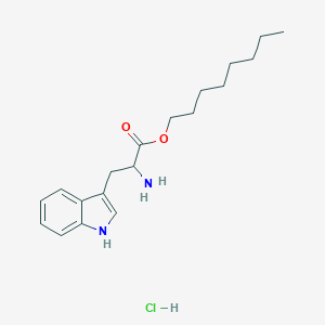 molecular formula C19H29ClN2O2 B160872 辛基2-氨基-3-(1H-吲哚-3-基)丙酸酯盐酸盐 CAS No. 6278-90-6