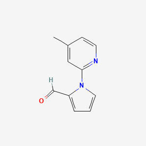 molecular formula C11H10N2O B1608723 1-(4-甲基吡啶-2-基)-1H-吡咯-2-甲醛 CAS No. 383136-14-9