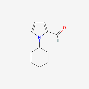 molecular formula C11H15NO B1608724 1-Cyclohexyl-1H-pyrrole-2-carbaldehyde CAS No. 878422-21-0
