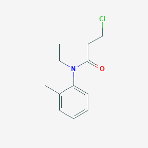 molecular formula C12H16ClNO B1608726 3-氯-N-乙基-N-(2-甲基苯基)丙酰胺 CAS No. 349098-11-9