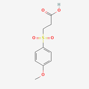 molecular formula C10H12O5S B1608745 3-[(4-Methoxyphenyl)sulfonyl]propanoic acid CAS No. 91062-23-6
