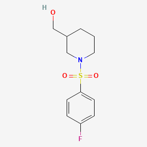 molecular formula C12H16FNO3S B1608746 (1-(4-Fluorophenylsulfonyl)piperidin-3-yl)methanol CAS No. 349402-83-1