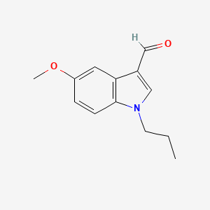 molecular formula C13H15NO2 B1608747 5-甲氧基-1-丙基-1H-吲哚-3-甲醛 CAS No. 128600-67-9