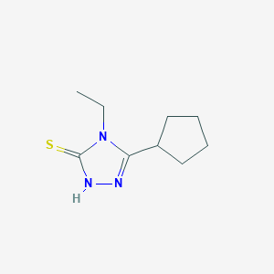molecular formula C9H15N3S B1608751 5-cyclopentyl-4-ethyl-4H-1,2,4-triazole-3-thiol CAS No. 667412-81-9