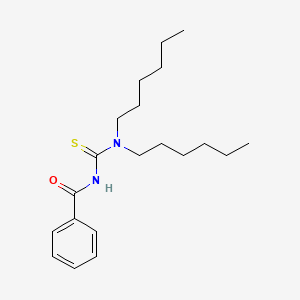 molecular formula C20H32N2OS B1608759 N-(dihexylcarbamothioyl)benzamide CAS No. 80457-30-3