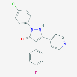 molecular formula C20H13ClFN3O B160880 p38 MAP Kinase Inhibitor CAS No. 219138-24-6