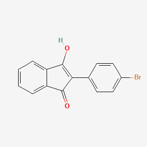 molecular formula C15H9BrO2 B1608827 2-(4-bromophenyl)-3-hydroxy-1H-inden-1-one CAS No. 81397-85-5
