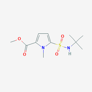 molecular formula C11H18N2O4S B1608834 methyl 5-[(tert-butylamino)sulfonyl]-1-methyl-1H-pyrrole-2-carboxylate CAS No. 519056-59-8