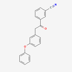 molecular formula C21H15NO2 B1608839 3-[2-(3-Phenoxyphenyl)acetyl]benzonitrile CAS No. 465514-74-3