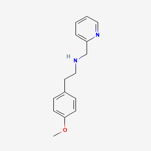 molecular formula C15H18N2O B1608842 2-(4-methoxyphenyl)-N-(pyridin-2-ylmethyl)ethanamine CAS No. 355382-90-0