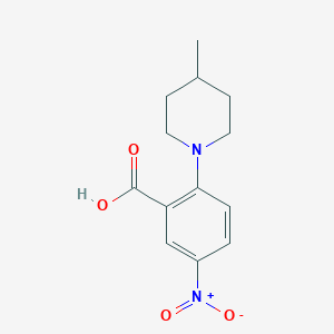 molecular formula C13H16N2O4 B1608843 2-(4-甲基哌啶-1-基)-5-硝基苯甲酸 CAS No. 78243-27-3