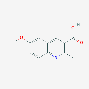 molecular formula C12H11NO3 B1608855 6-甲氧基-2-甲基喹啉-3-甲酸 CAS No. 88752-76-5