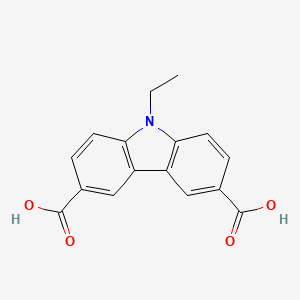 molecular formula C16H13NO4 B1608910 9-ethyl-9H-carbazole-3,6-dicarboxylic acid CAS No. 3215-45-0