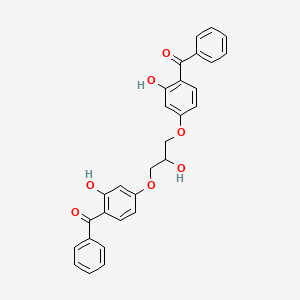 molecular formula C29H24O7 B1608915 2,2''-Dihydroxy-4,4''-(2-hydroxy-propane-1,3-diyldioxy)dibenzophenone CAS No. 23911-85-5