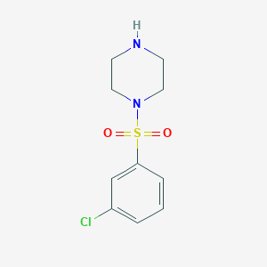 molecular formula C10H13ClN2O2S B1608925 1-[(3-氯苯基)磺酰基]哌嗪 CAS No. 233261-85-3
