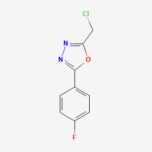 B1608926 2-(Chloromethyl)-5-(4-fluorophenyl)-1,3,4-oxadiazole CAS No. 350672-14-9