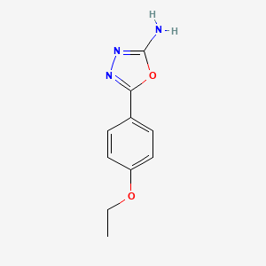 molecular formula C10H11N3O2 B1608929 5-(4-Ethoxy-phenyl)-[1,3,4]oxadiazol-2-ylamine CAS No. 90840-51-0