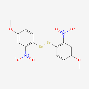 molecular formula C14H12N2O6Se2 B1608936 二(4-甲氧基-2-硝基苯基)二硒化物 CAS No. 35350-45-9